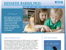 Tablet Screenshot of kennethbarish.com